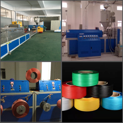 Línea de extrusión de banda de cinta de tipo industrial de PP de 37 kW con funcionamiento automático