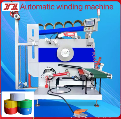 Máquina de remolque de banda de sujeción totalmente automática con control de pantalla táctil, servo remolque, remolque automático