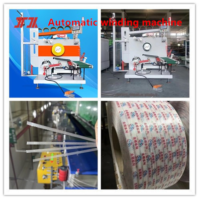 Máquina de remolque de banda de ensamblaje con servomotor para cinta de embalaje con remolque automático