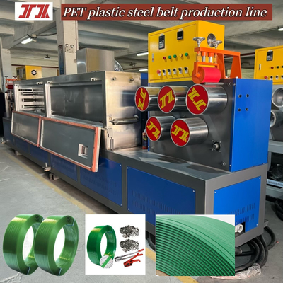 Fabricantes producen PET plástico línea de producción de bandas de acero de plástico maquinaria de plástico máquina de bobinado de servo
