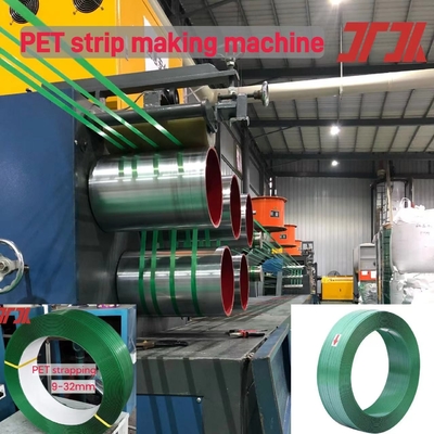 Máquina de fabricación de cinturones de PET de color personalizado con doblador de estación