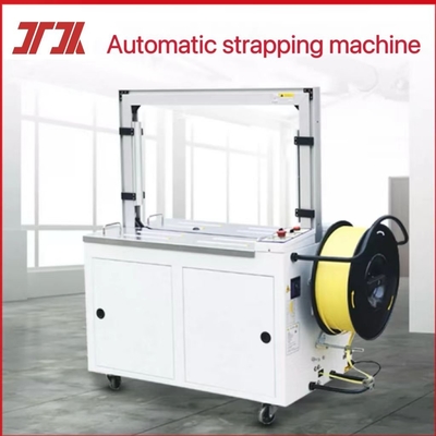 Embalaje de cartón Máquina de embalaje automática de escritorio de alta velocidad para ancho de correa 9-15 mm y fuerza de apretamiento 0-100 kg