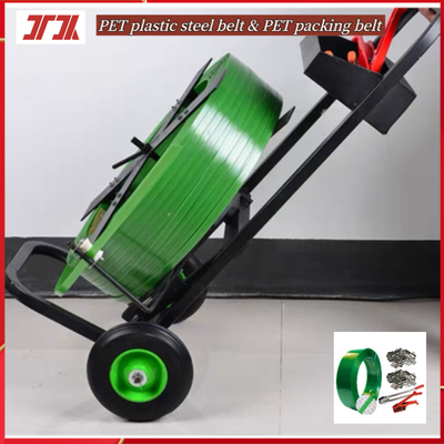 Fabricantes venta al por mayor de cinta de acero de plástico PET cinta de embalaje de PET cinta verde de corrección para el acondicionador de hebilla de hierro