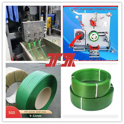 Maquinaria de embalaje Línea de producción de cinturones de acero de plástico PET Máquina de fabricación de cinturones de PET de ancho 9-32 mm