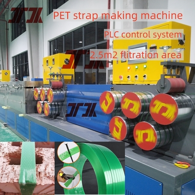 250 kg/h Máquina para hacer bandas de cinturón para mascotas con control de bomba de medición y girador automático