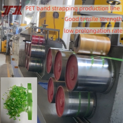 280KG/H Capacidad PET Package Box Strap Extrusion Making Machine 2 Line Equipado con una bobina automática con control PLC