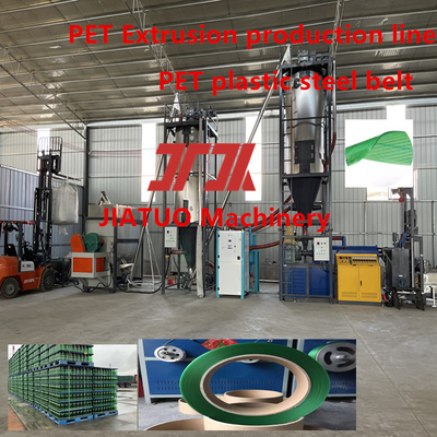 Línea de producción de flejes de PET para maquinaria de embalaje, equipo de flejado de acero plástico PET con capacidad de extrusión de 100-600 KG/H