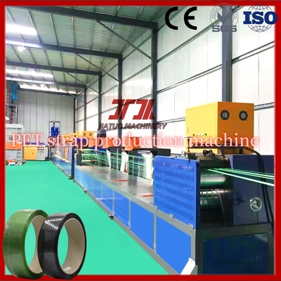 Máquina para fabricar fleje de PET con capacidad de 300-330 KG/H, área de filtro de 3.5 m2 y bobinadora automática