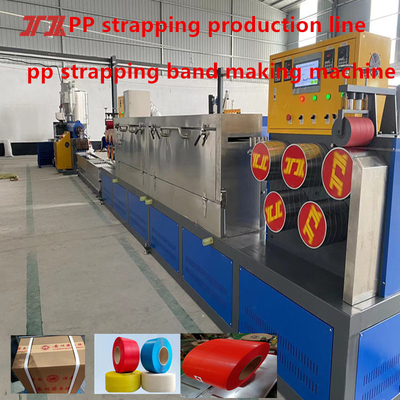 Máquina de fabricación de bandas de correas de PP de tornillo único línea de producción de bandas de correas de PP PET automática Equipo de embalaje