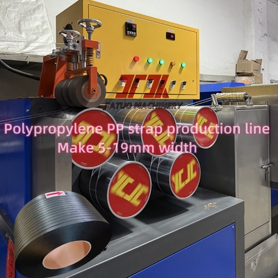 Máquina de fabricación de correas de PP personalizable y duradera con doble tornillo único 100% material reciclado