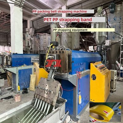 Línea de extrusión de banda de cinta de PP Máquina de fabricación de cinta de plástico con control PLC