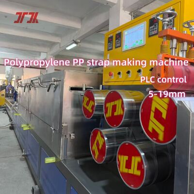 Máquina de fabricación de correas de PP de doble tornillo totalmente automática con sistema informático PLC para una producción de alta eficiencia