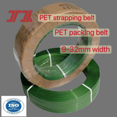 Cinturón de PET verde de embalaje automático de PET de 16 mm Cinturón de PET para herramientas de cinta automática