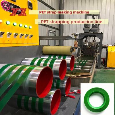 Máquina de fijación automática de PET de 16 mm con producción de material de escamas de botellas 100% PET
