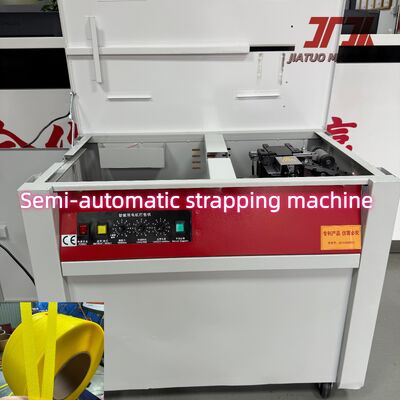 Máquina de flejado semiautomática de alta calidad con tensión máxima de 60 kg y velocidad de atado de 2,5 segundos/canal con contactor Schneider