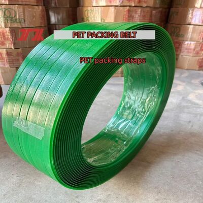 Cinta de fleje PET de alta velocidad de 16 mm, fleje PET, cinta de embalaje PET adecuada para su uso con máquinas de embalaje automáticas