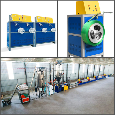 La correa que embala del ANIMAL DOMÉSTICO/graba la maquinaria de extrudado para embalar con la empaquetadora completamente automática reciclada el 100% de las escamas de la botella